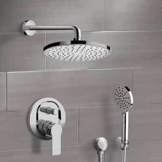 Shower Faucet Rain Shower System with Handheld, Rain Shower Head, Shower Faucet Set Remer SFH66